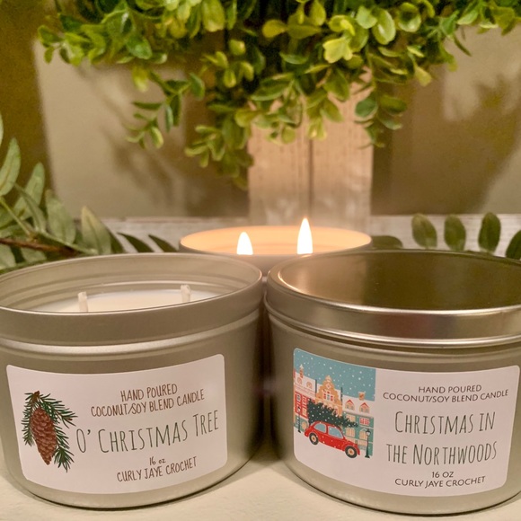 Hand Poured Christmas Candles (4 scent options) - Picture 4 of 7